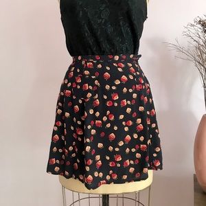 LOFT Strawberry Mini Skirt with Pockets